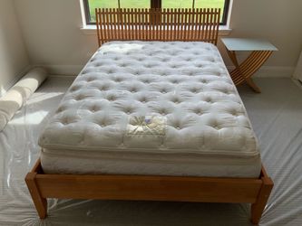 Full size bed and nightstand
