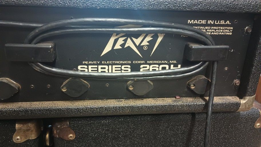 peavey amp head standard 260H series 1980 black tolex