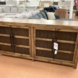 New 80” Console — SOLID WOOD
