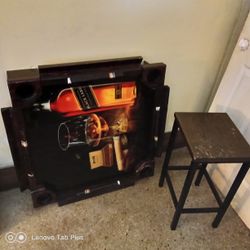 Old Johnny Walker Foldable Dominoes Table And Chair Excepting Offers!!!!