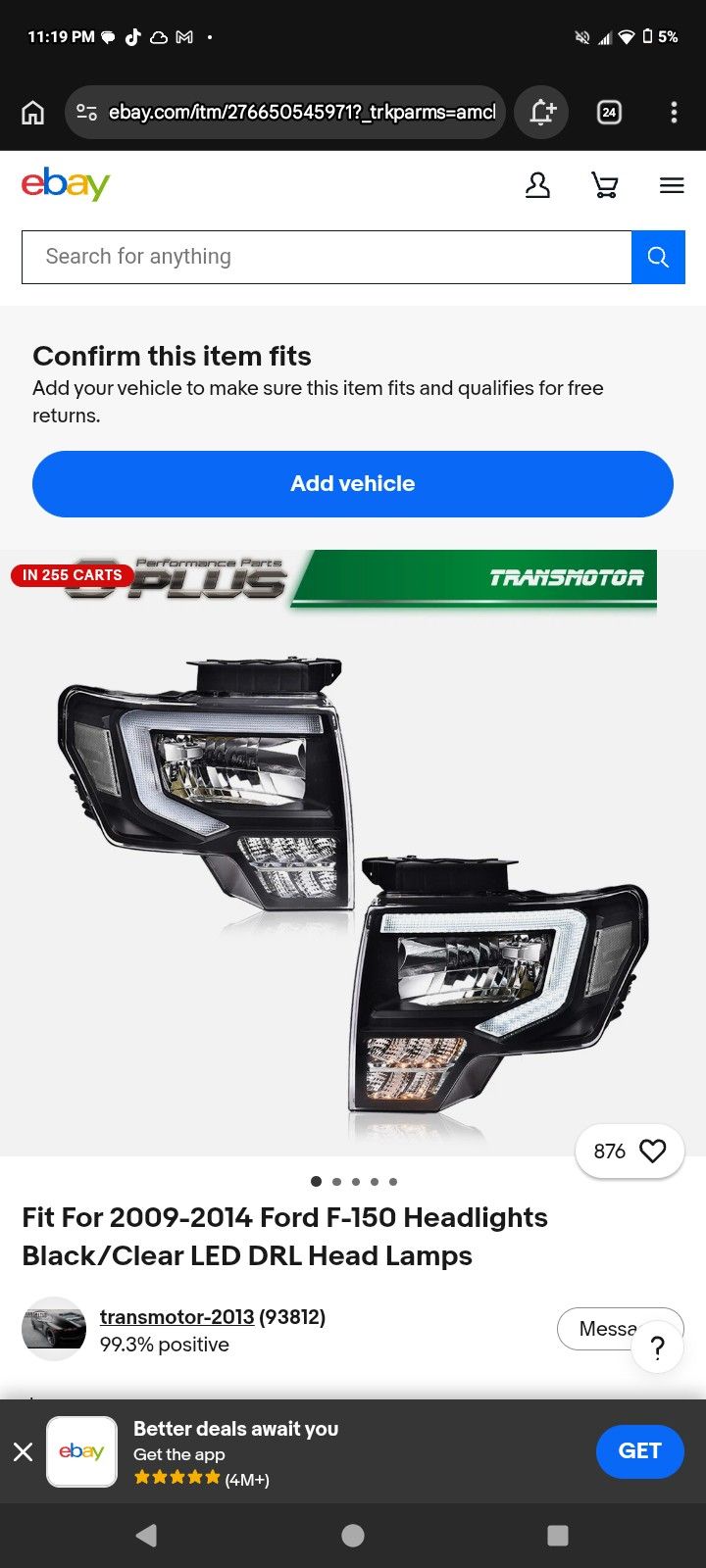 Led Lights F150 09-14 Brand New