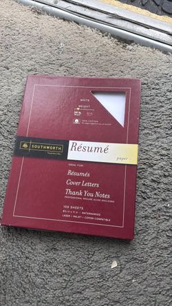 Resumes blank sheets , $10