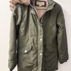 Michael Kors girls' hooded parka
