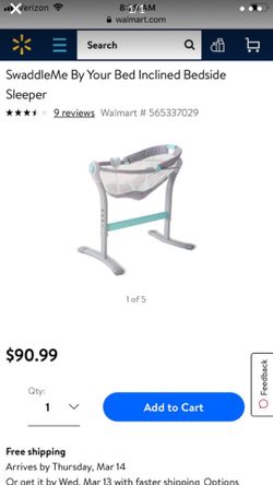 Swaddle me bedside sleeper