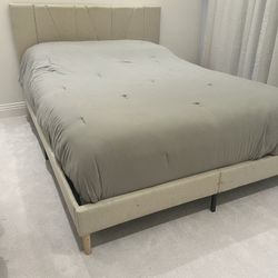 Queen Bed With Mattress 