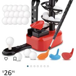 Kids Golf Trainer Toys Set - Automatic Tee