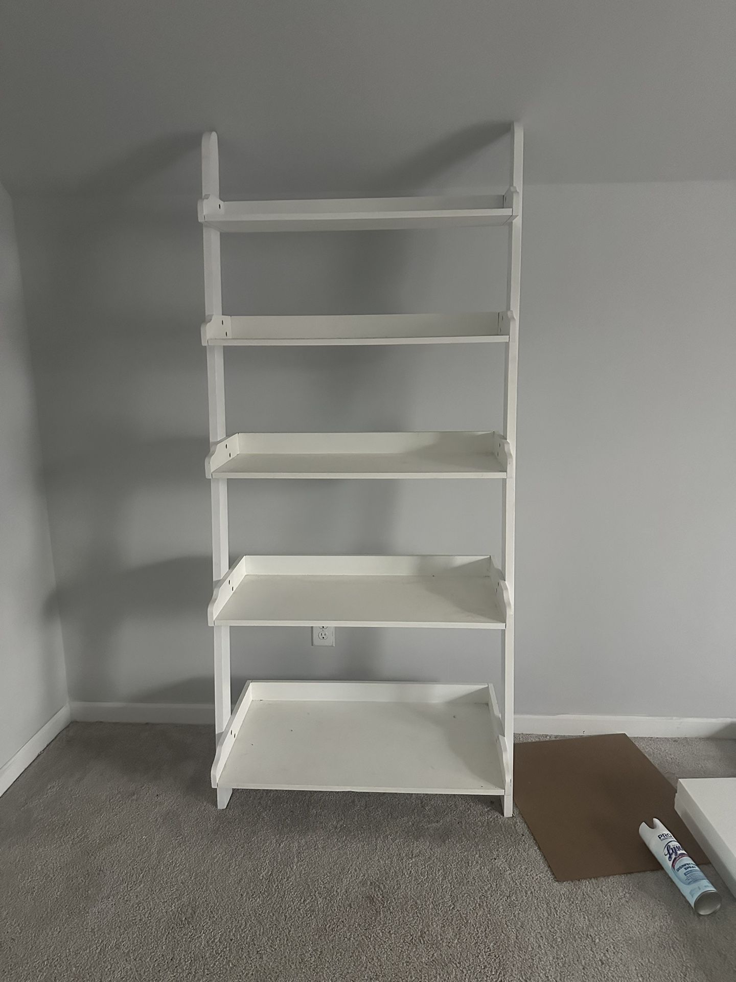 Five Decker Stack White Shelves