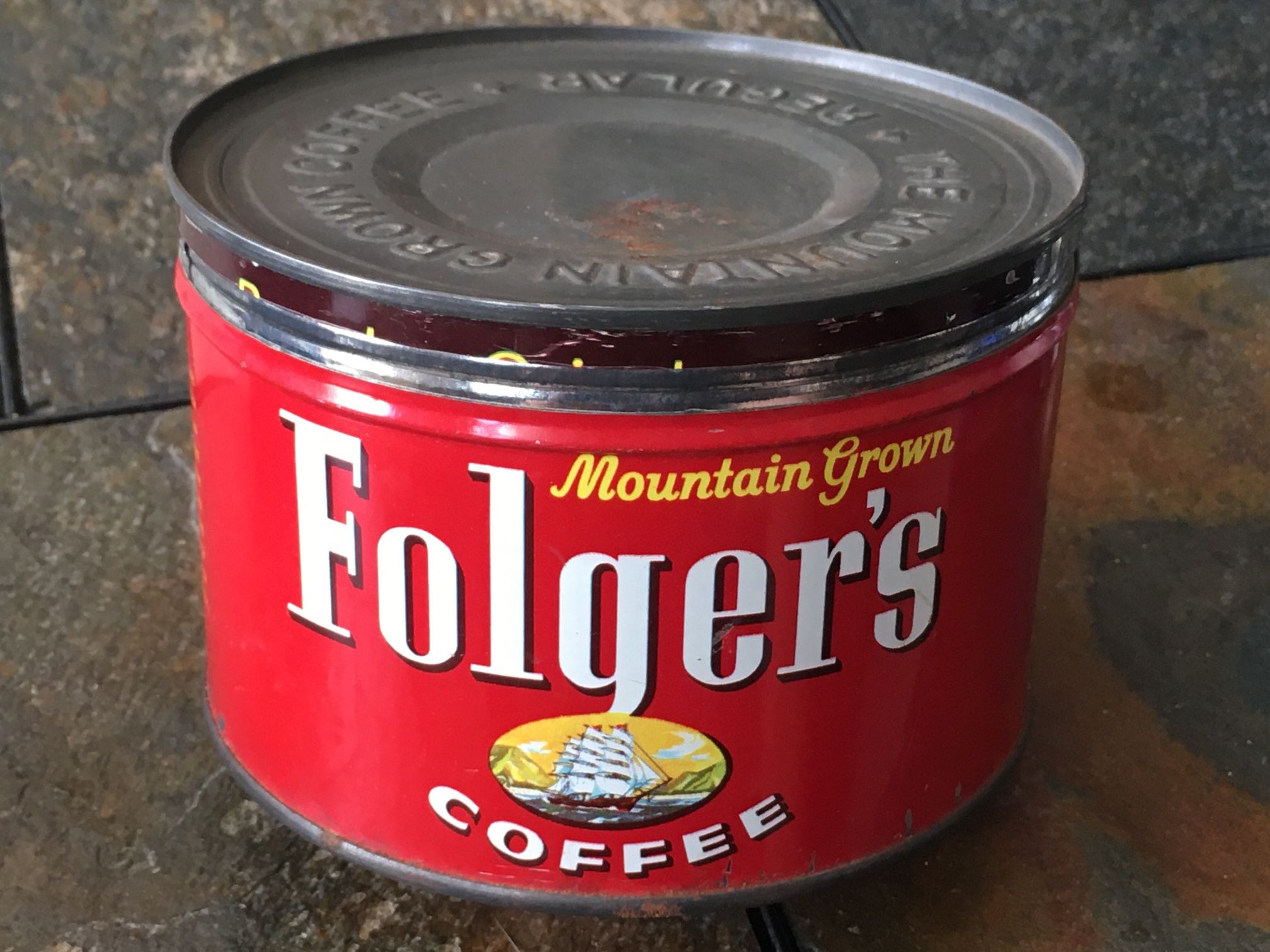 Vintage Folger’s Coffee Tin