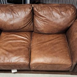Genuine Leather Love Seat