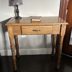 Vintage Oak Table - 30” Tall x 31” Wide x 17” Deep