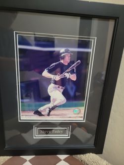 Diamondbacks 2003 MLB Steve Finley Framed Photograph
