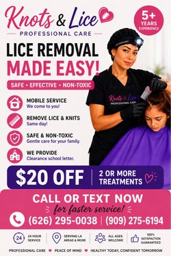 Professional lice removal