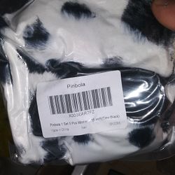 Steering Wheel Cover Five Piece Set Cow Print