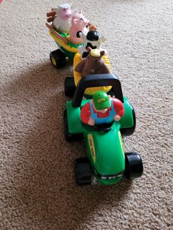 John Deere Animal Sound Hayride Musical Tractor Toy