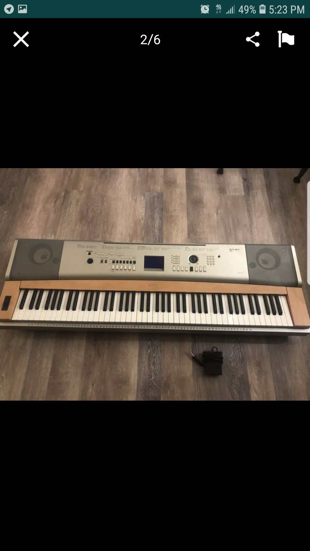 Yamaha DGX 650 portable piano