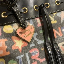 Dooney & Bourke | Multicolored Graffiti Crayon Doodle Print Tote