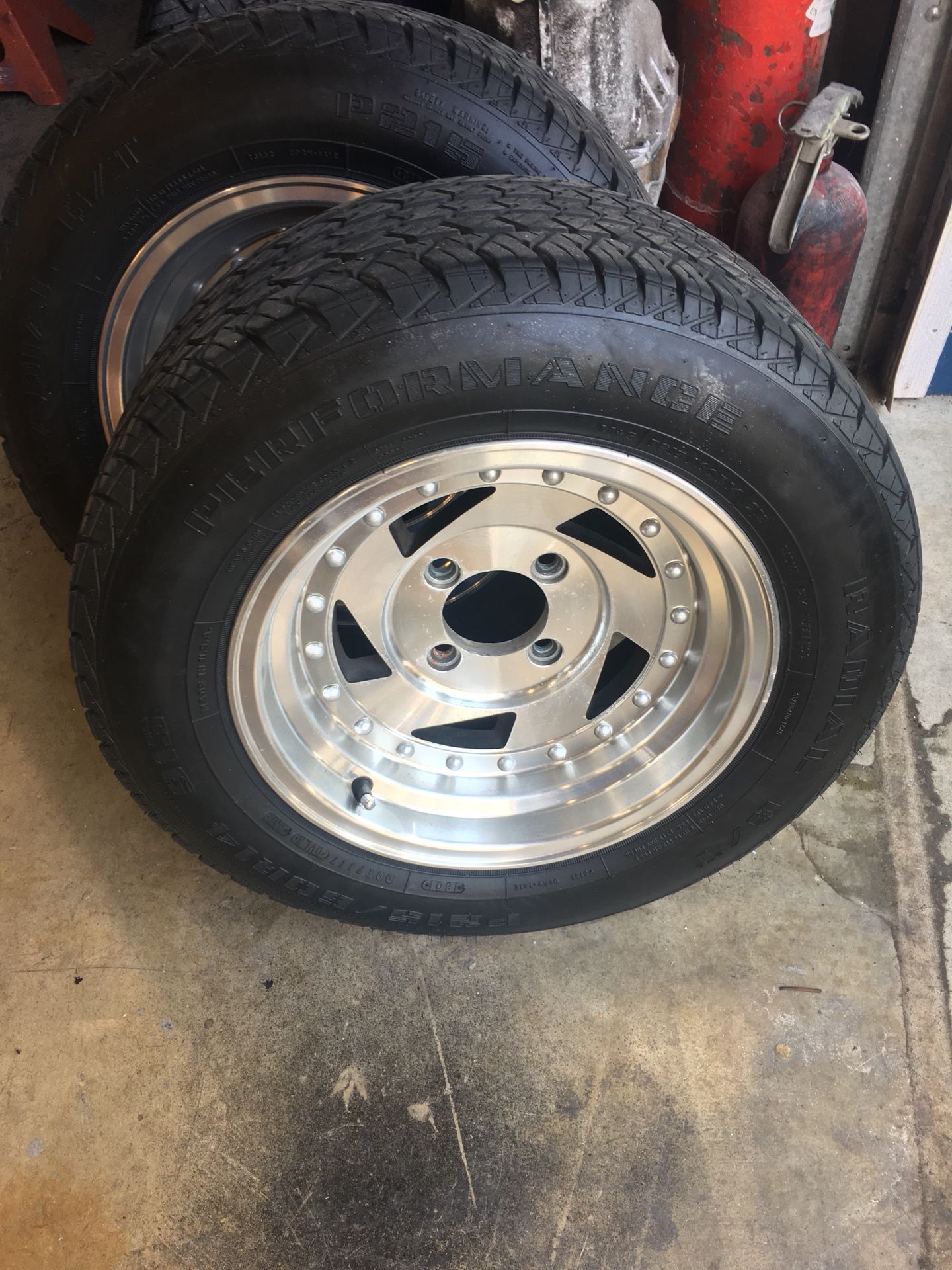 Cragar saw blade rims and new tires, 15x8. 4 lug Nissan for Sale in Mukilteo, WA OfferUp