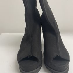 Ladies Mid Open Toe Heels