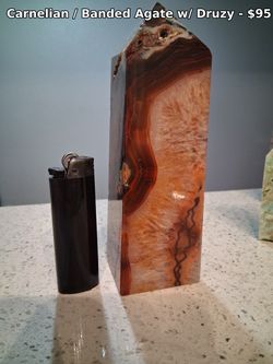 6 Large Crystal Towers - Agate, Unakite, Calcite & More