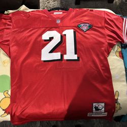 Mitchell & Ness San Francisco 49ers 1995 Throwback Sanders Jersey Size 56