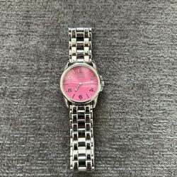 Hot Pink Coach Watch - Authentic