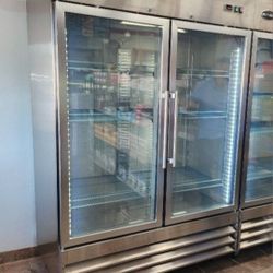 NEW 2 Door Glass Commercial Dispaly Freezer Restaurant