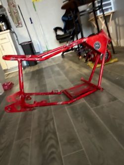 snapped ready to be stretched Mini bike frame snapped ready to be stretched