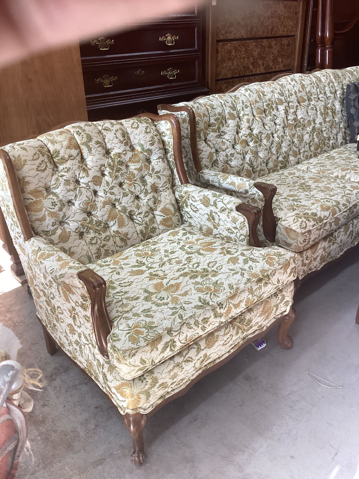 Sofa Full Size With Matching Chair