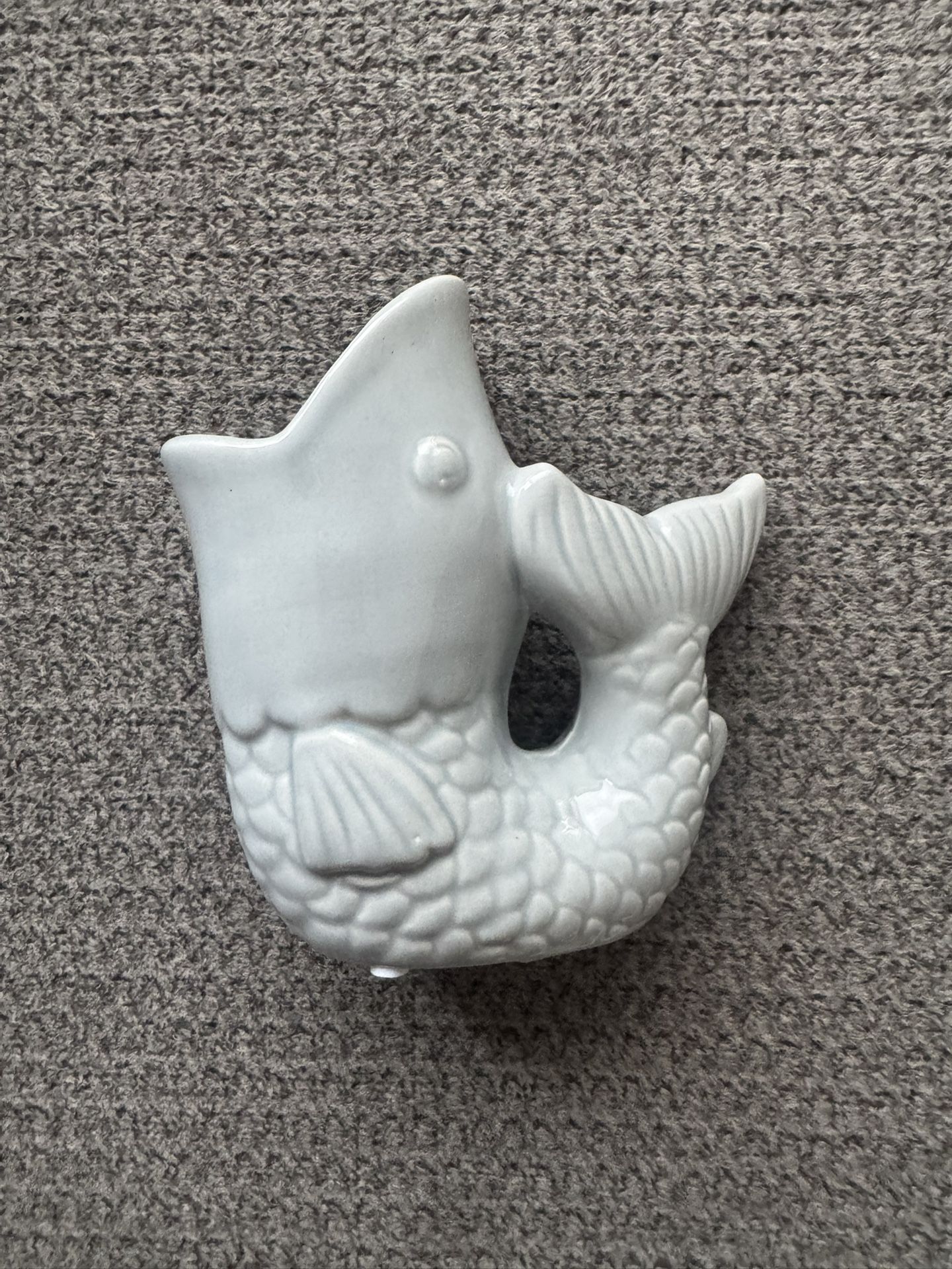 Ceramic Koi Fish-Shaped Vase