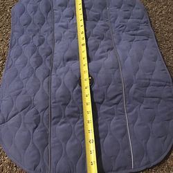 XXL blue quilted lined dog jacket