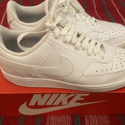 nike court vision low white size 8