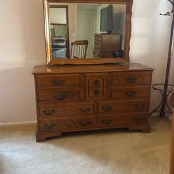 1960’s Solid Wood Walnut Dressers (2)