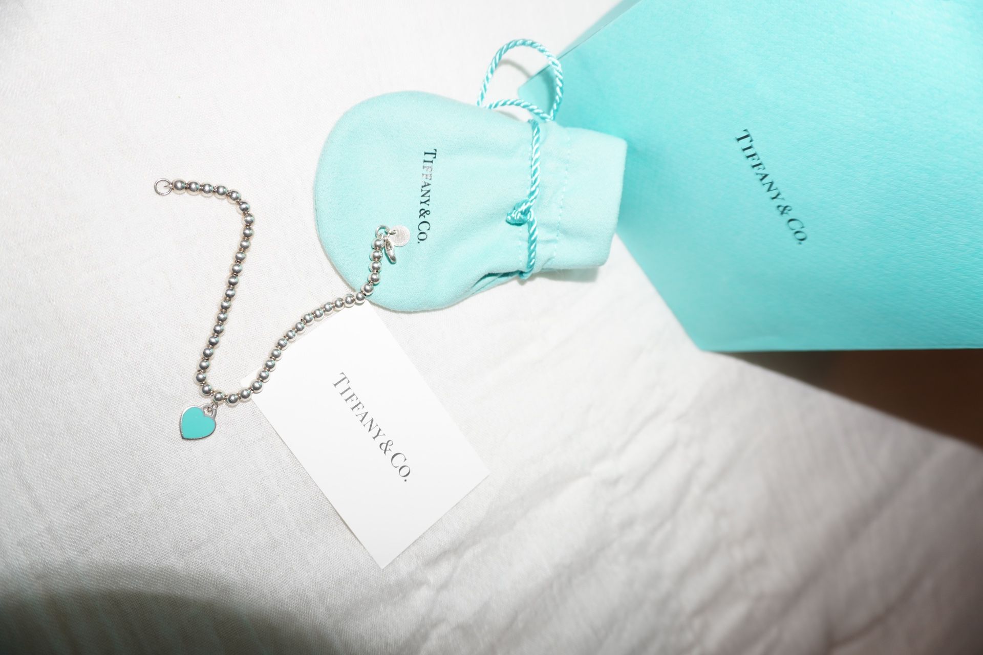 Tiffany & Co. blue heart bracelet Silver