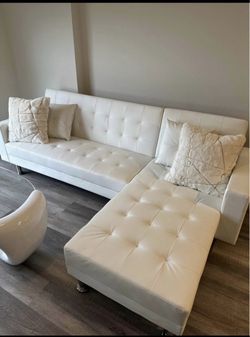 WHITE SECTIONAL - Limited Time Sale!! (also in Black & Grey)