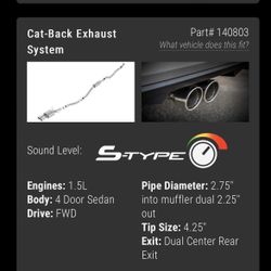 Borla S-Type Exhaust For Civic