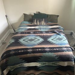 Article Oak Bed Frame + Headboard (Basi) - Queen
