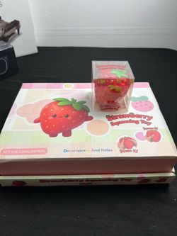 Cute Strawberry Squishy Stress Relief Toy – New