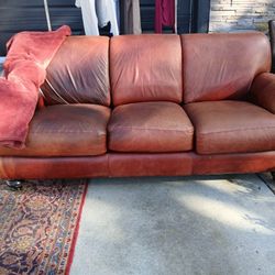 Ethan  Allen Leather Sofa TODAY ONLY