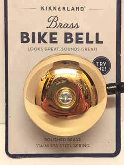 Bike bell brass brand new kikkerland