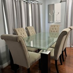 Crackled Dining Room Table