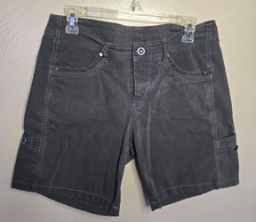 Kuhl Ladies Free Range Trail Hiking Shorts Size 10 Athleisure Cotton Blend