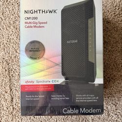 NETGEAR Nighthawk CM1200 Multi-Gig Speed Cable Modem.