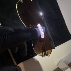 Buss Down Moissanite Cartier Sunglasses 