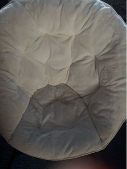 Fluffy white chair