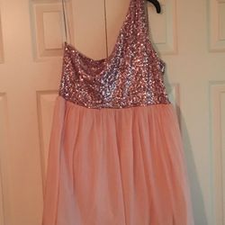 New with tags pink sequin ASOS dress US size 14 $45