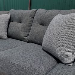 IKEA Sofa Couch Gray L-Shaped (Delivery Available)