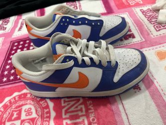 Nike Dunk Low Blue Orange White Sneakers