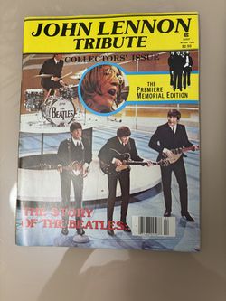 Vintage 1980 John Lennon Death Tribute Magazine Photos Articles Beatles Yoko Ono