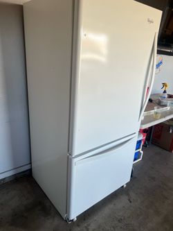 Whirlpool white refrigerator