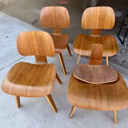 Hernan Miller bent wood chairs  Eames vintage Replicas